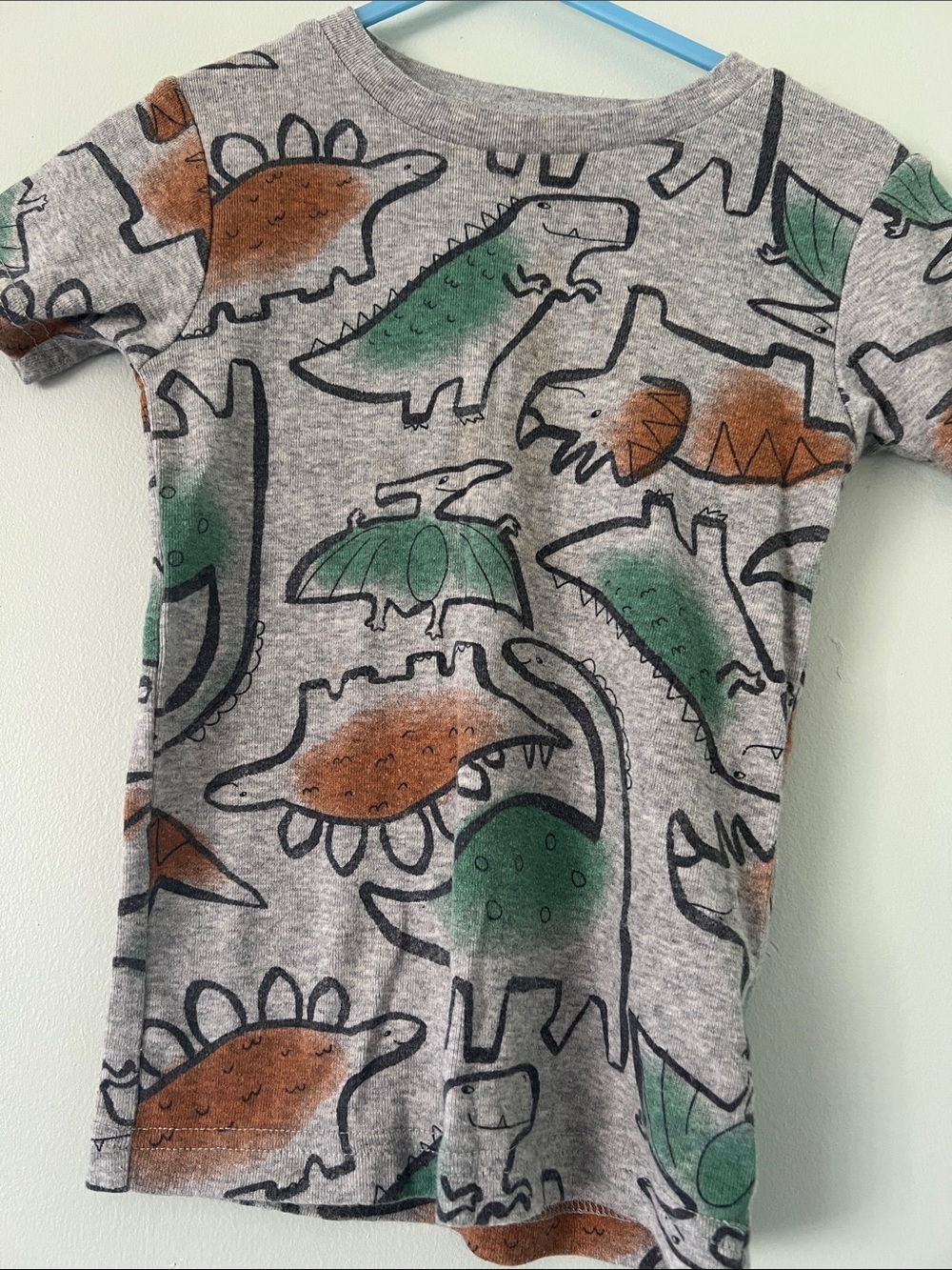 Carter's Dino Graphic Tee in Gray, Green & Brown